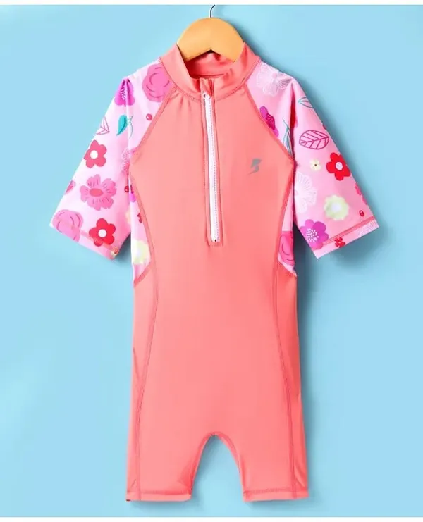 Coral_Short_Sleeve_One_Piece_Swimsuit_for_Girls