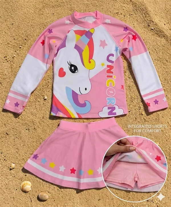 Pink_Unicorn_Print_Long_Sleeve_Swimwear_Set_for_Girls