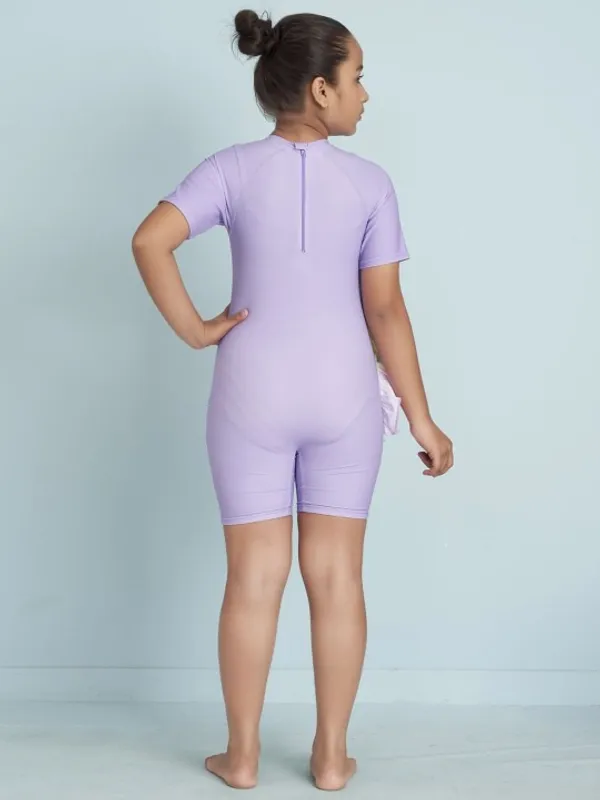 Lavender_Unicorn_Print_Short_Sleeve_Romper_for_Girls