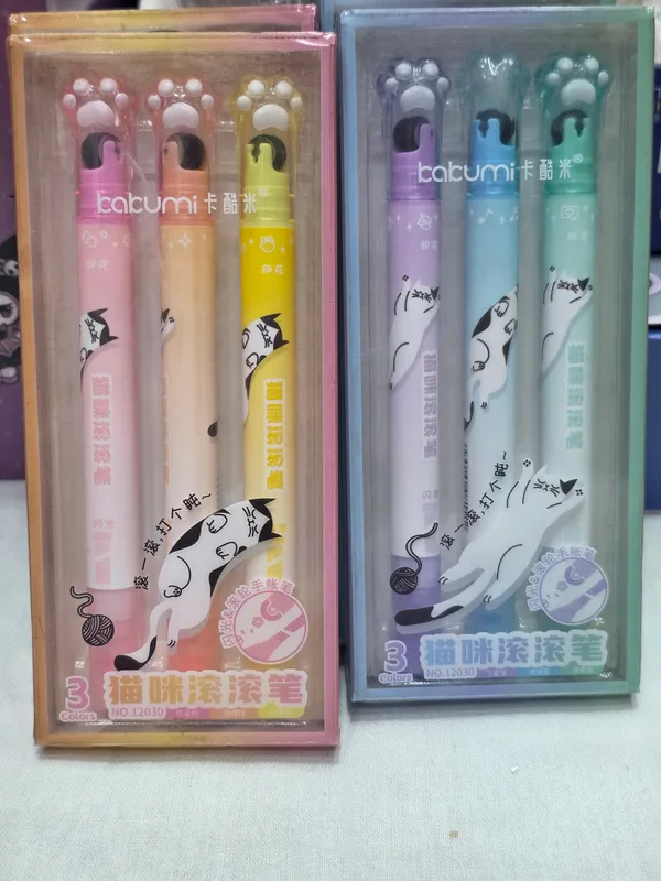 Cat_Design_3_Piece_Gel_Pen_Set