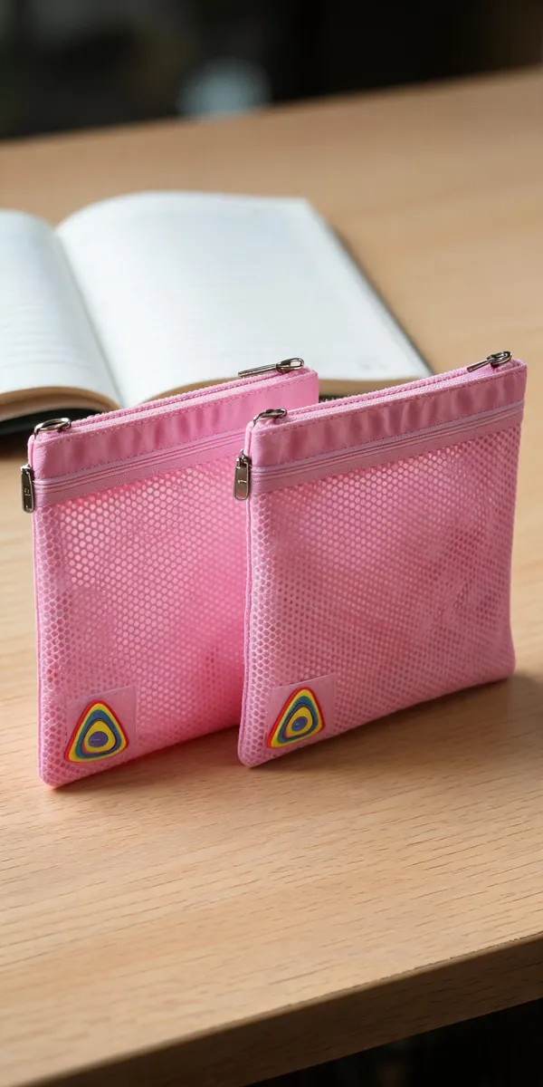 Pink_Mesh_Zippered_Stationery_Pouch_-_Pack_of_2