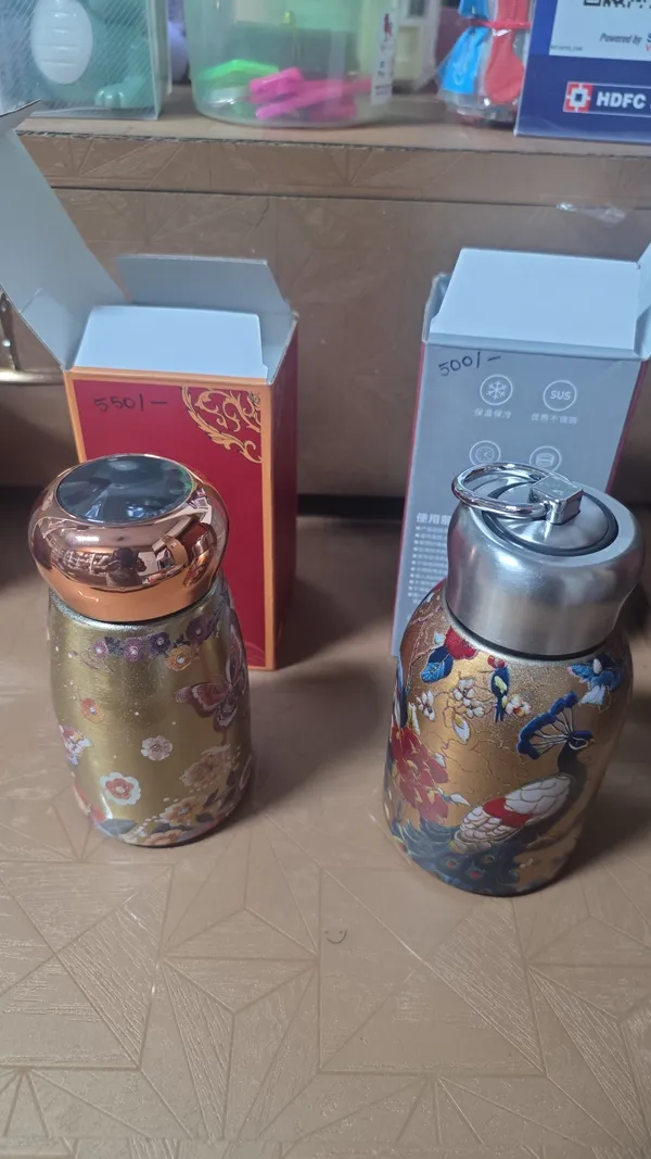 Metal_Floral_Print_Water_Bottle