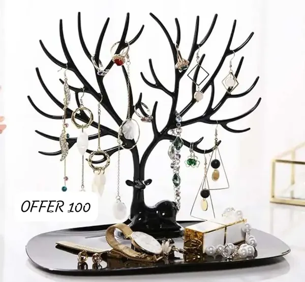 Metal_Decorative_Jewelry_Organizer_Stand_With_Tray