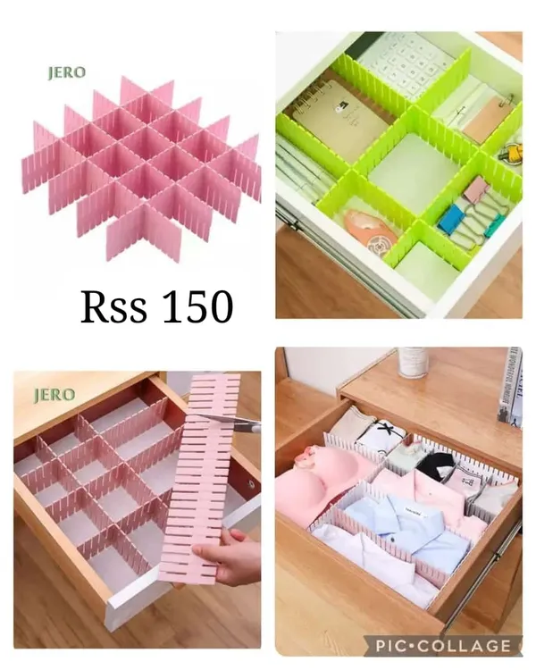 Plastic_Adjustable_Grid_Drawer_Organizer