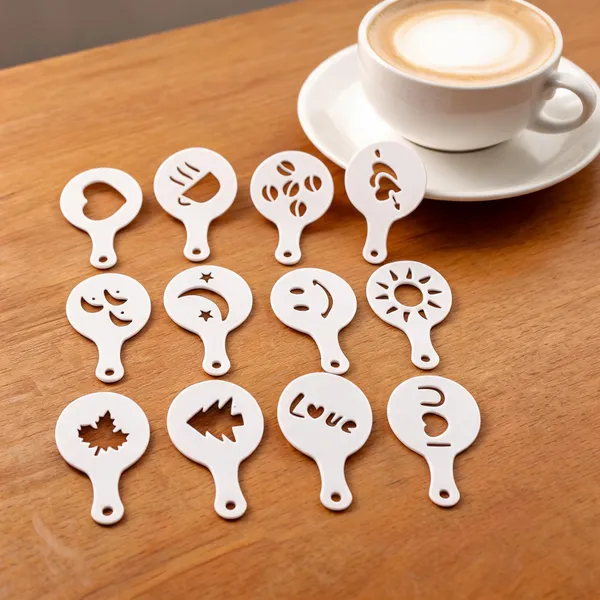 Plastic_Assorted_Motif_Coffee_Art_Stencil_Set_Of_12