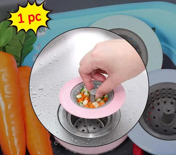 Pink_Stainless_Steel_Kitchen_Sink_Drain_Strainer