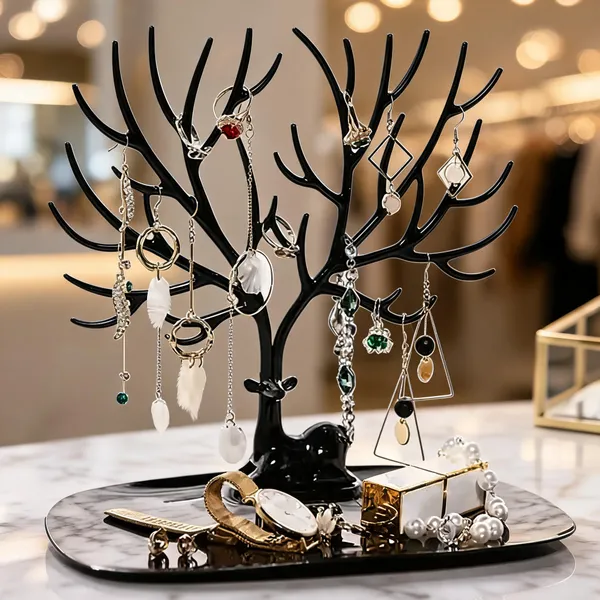 Plastic_Tree_Branch_Jewelry_Organizer_Stand_With_Tray