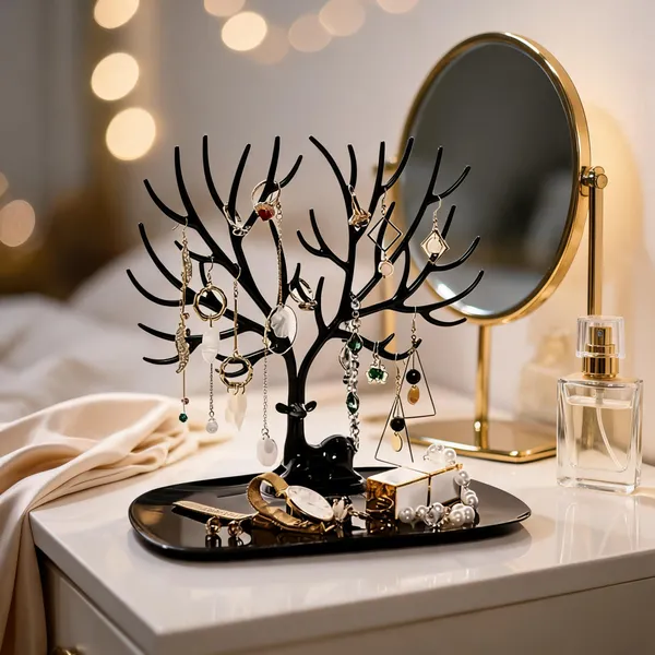 Plastic_Tree_Branch_Jewelry_Organizer_Stand_With_Tray