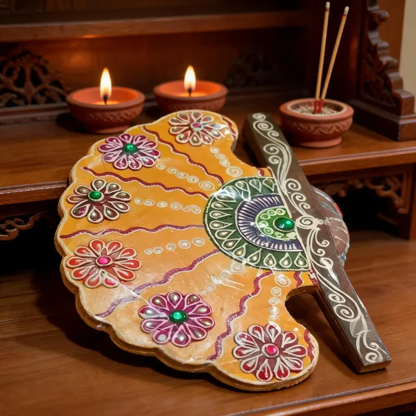 Wooden_Festive_Floral_Paisley_Decorative_Pooja_Thali