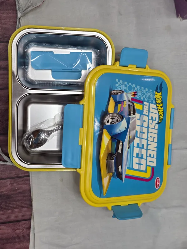Yellow_Stainless_Steel_Hot_Wheels_Lunch_Box_for_Kids