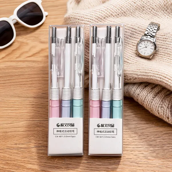 Pastel_Multicolor_Retractable_0.5_Mm_Mechanical_Pencil_Set_Of_3_-_Pack_of_2
