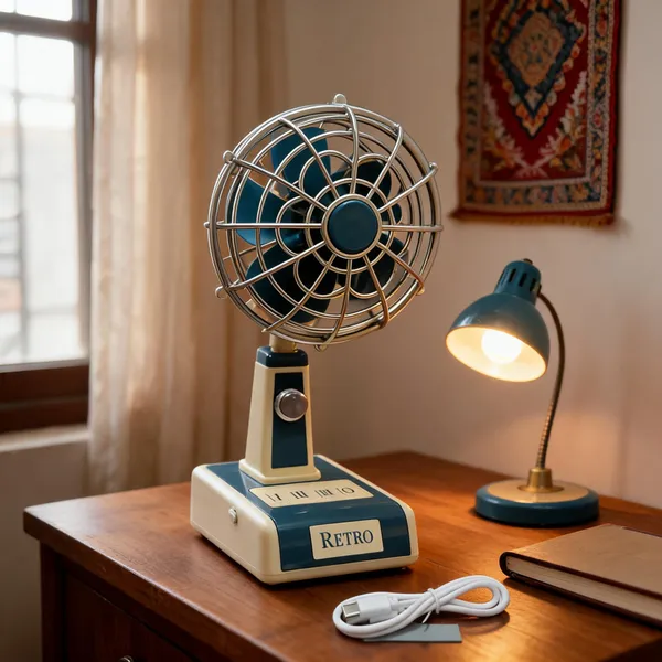 Retrokuul_Iii_Retro_Usb_Rechargeable_Table_Fan