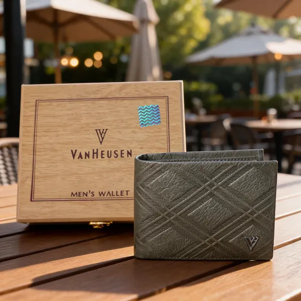 Grey_Textured_Bifold_Wallet_For_Men