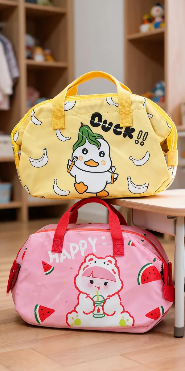 Multicolor_Waterproof_Polyester_Cartoon_Print_Duffle_Bag_For_Kids