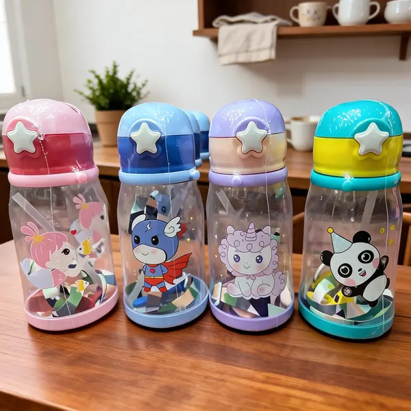 Multicolor_Plastic_Cartoon_Print_Water_Bottle_For_Kids