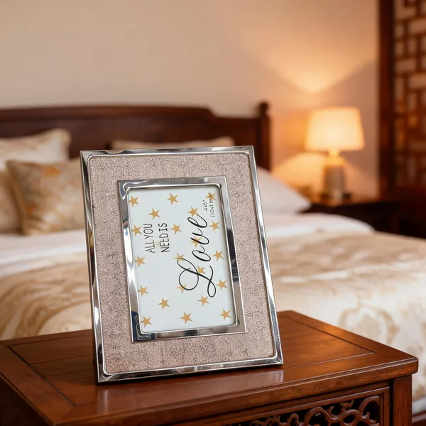 Cardboard_Silver_Star_Print_Photo_Frame_With_Jewellery_Box