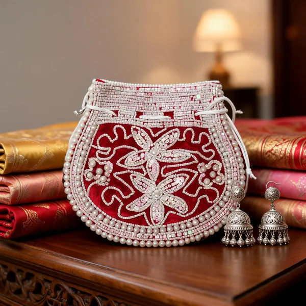 Multicolor_Fabric_Embroidered_Beaded_Potli_Bag_For_Women