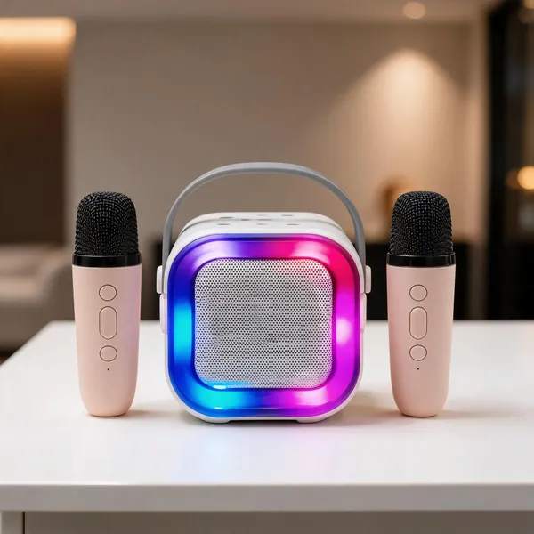 Portable_LED_Karaoke_Bluetooth_Speaker_With_Two_Microphones