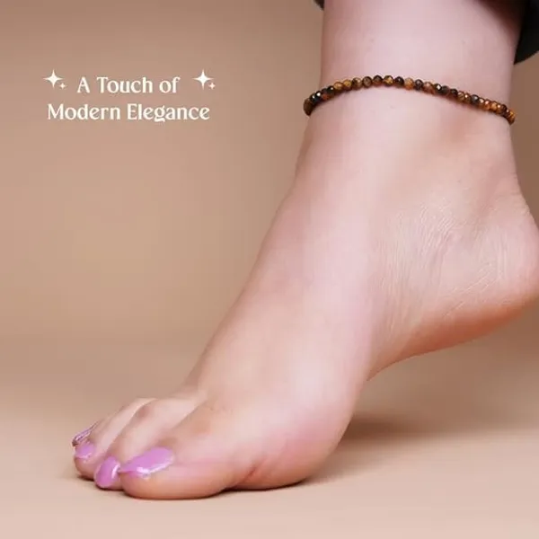 Brown_Beaded_Anklet_For_Women