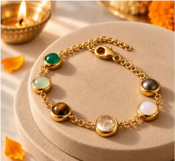 Multicolour_Gemstone_Chain_Bracelet_for_Women