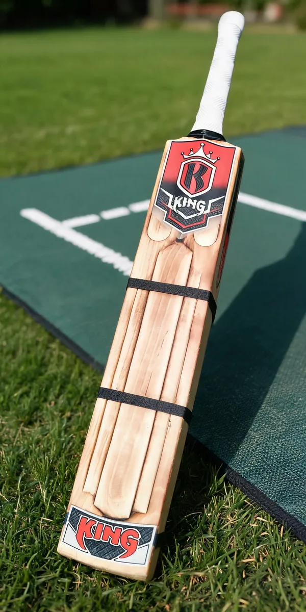 King_Kashmir_Willow_Cricket_Bat_White_Grip