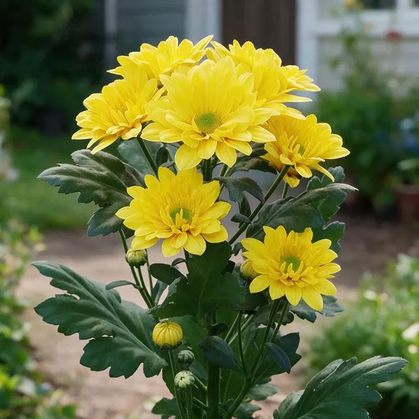Chrysanthemum_Live_Flowering_Plant