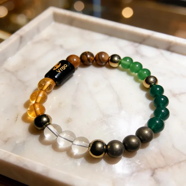 Multicolor_Crystal_8Mm_Virgo_Zodiac_Beaded_Bracelet_For_Unisex