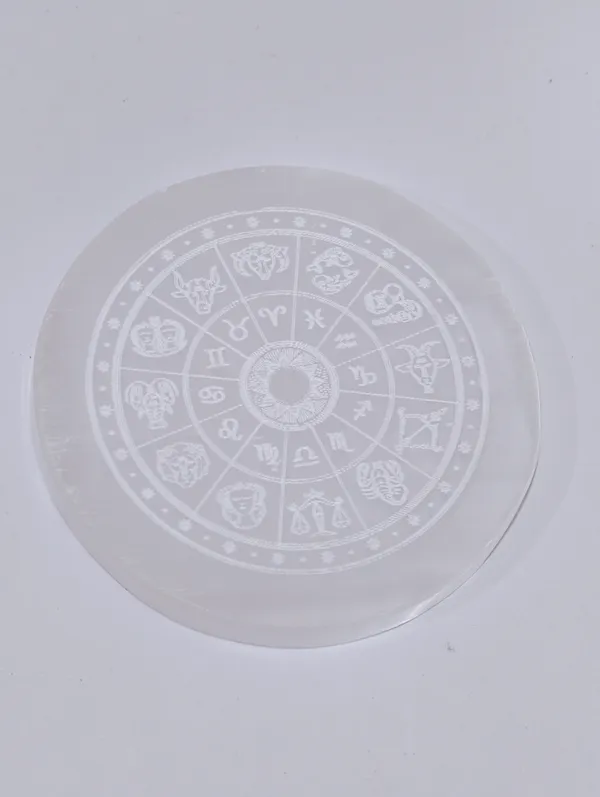 White_Selenite_Crystal_12_Rashi_Zodiac_Charging_Plate