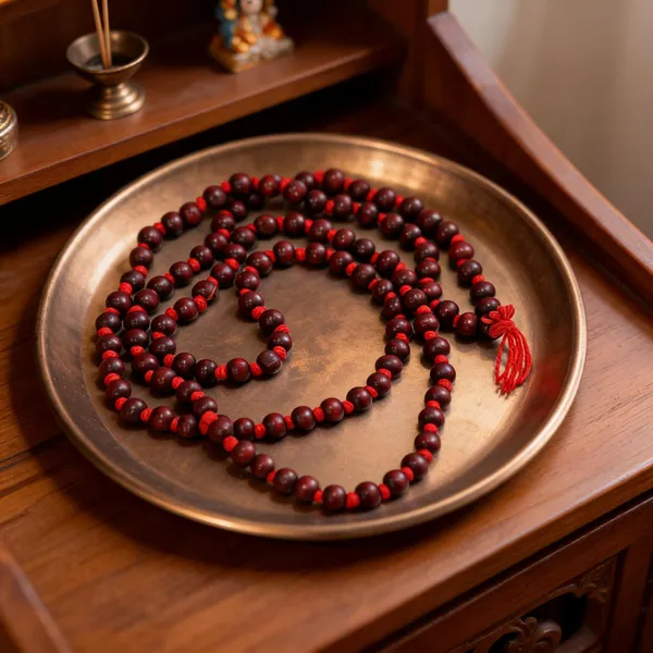Lal_Chandan_Maroon_Wooden_Beads_Spiritual_Prayer_Mala