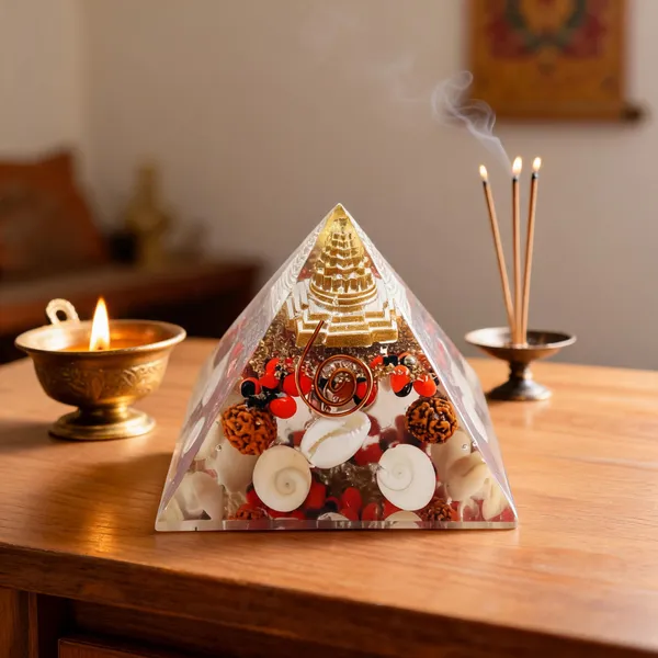 Gishavastu_Multicolor_Resin_Natural_Stone_Laxmi_Pyramid