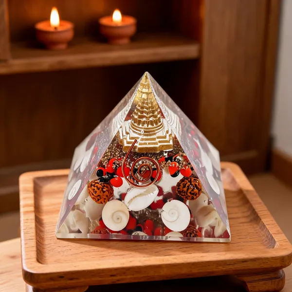 Gishavastu_Multicolor_Resin_Natural_Stone_Laxmi_Pyramid