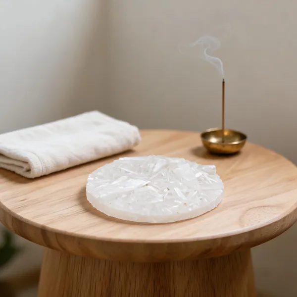 White_Selenite_Crystal_Circular_Plate_For_Meditation