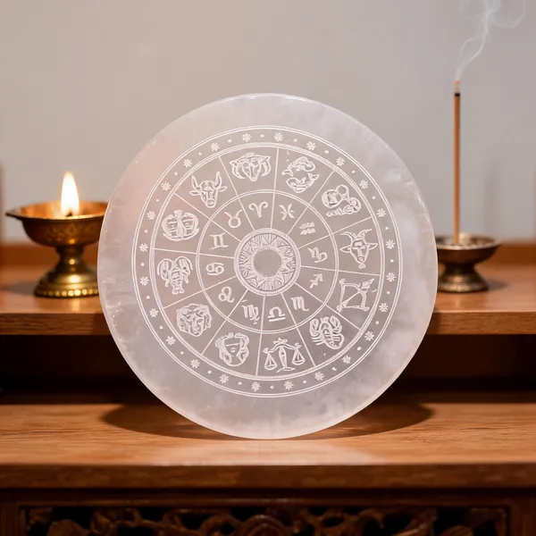 White_Selenite_Crystal_12_Rashi_Zodiac_Charging_Plate