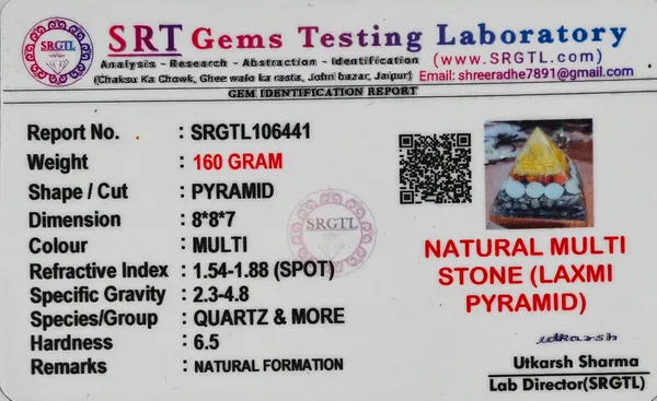 Gishavastu_Multicolor_Resin_Natural_Stone_Laxmi_Pyramid