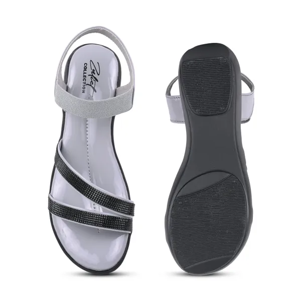 Grey_Patent_Leather_Embellished_Strap_Wedge_Sandals_For_Women