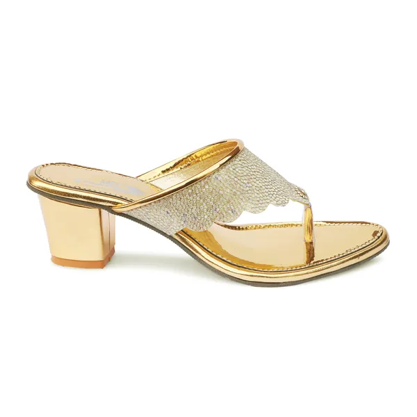Gold_Synthetic_Embellished_Scalloped_Block_Heel_Sandals_For_Women