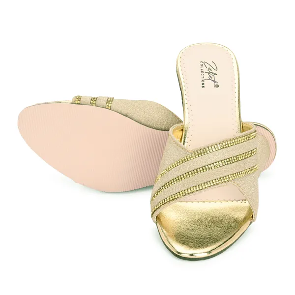 Gold_Glitter_Slip_On_Wedge_Sandals_For_Women