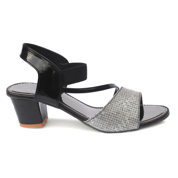 Black_Synthetic_Textured_Strap_Wedge_Sandals_For_Women