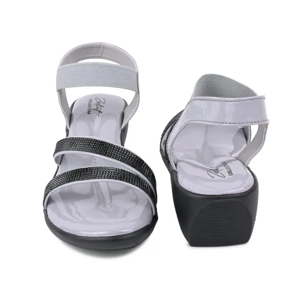 Grey_Patent_Leather_Embellished_Strap_Wedge_Sandals_For_Women