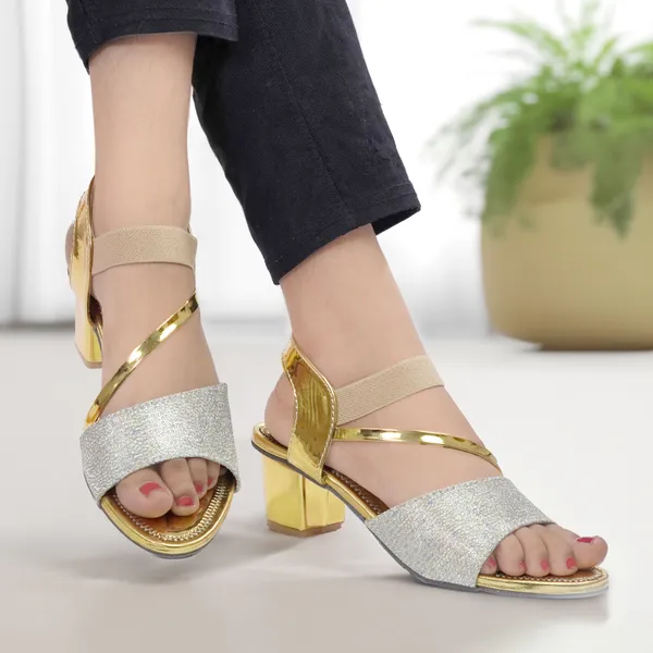 Gold_Synthetic_Metallic_Block_Heel_Sandals_For_Women