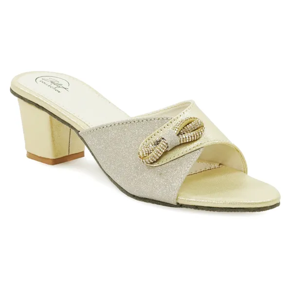 Beige_Synthetic_Bow_Chain_Slip-On_Block_Heel_Mules_For_Women
