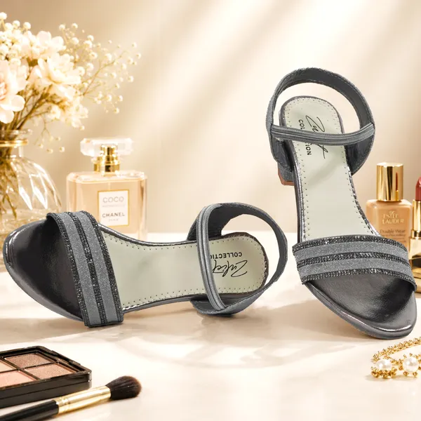 Grey_Glitter_Ankle_Strap_Block_Heel_Sandals_For_Women