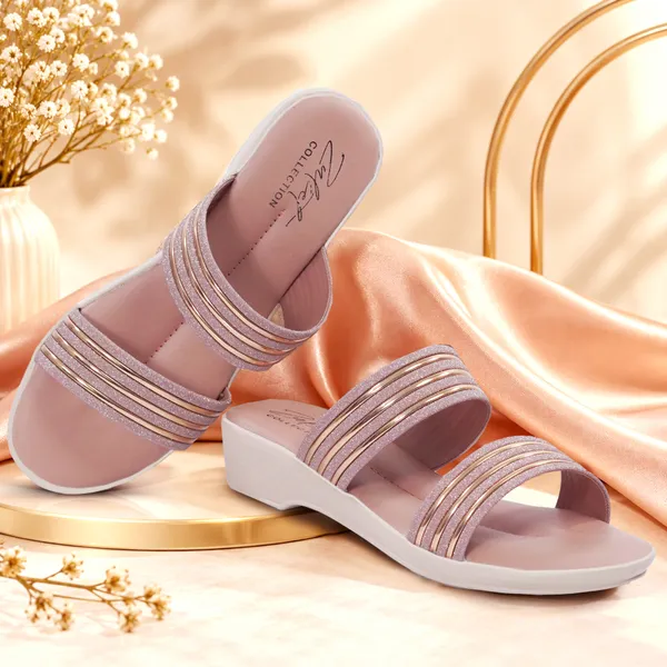 Rose_Gold_Synthetic_Shimmer_Multi-Strap_Wedge_Sandals_For_Women
