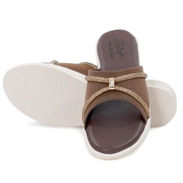 Brown_Synthetic_Leather_Glitter_Embellished_Platform_Slides_For_Women
