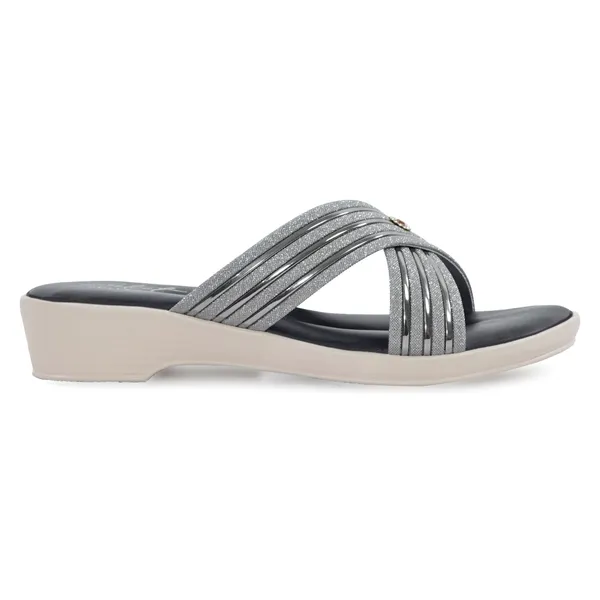 Grey_Synthetic_Crisscross_Strap_Wedge_Sandals_For_Women