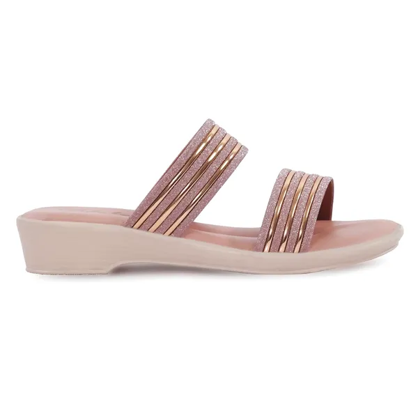 Rose_Gold_Synthetic_Shimmer_Multi-Strap_Wedge_Sandals_For_Women