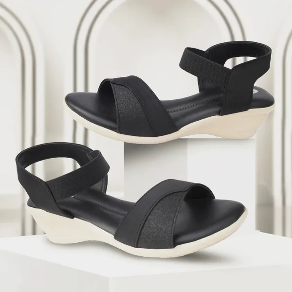 Black_Synthetic_Leather_Open_Toe_Wedge_Sandals_For_Women