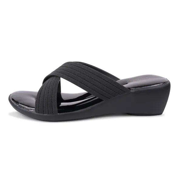 Black_Synthetic_Crossover_Strap_Wedge_Sandals_For_Women