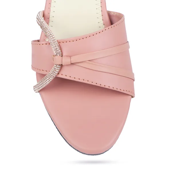Pink_Synthetic_Leather_Embellished_Block_Heel_Sandals_For_Women