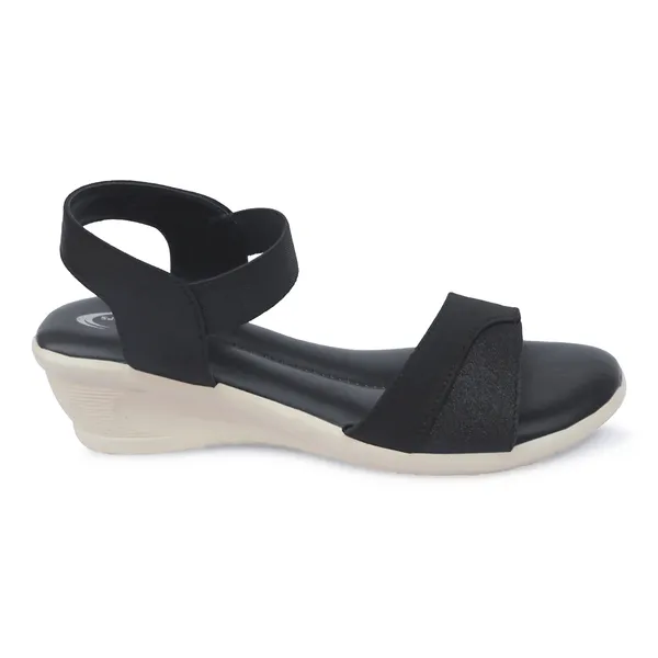Black_Synthetic_Leather_Open_Toe_Wedge_Sandals_For_Women